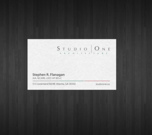 Visitenkarten-Design von chandrayaan.creative für Studio One Architecture | Design: #12967916