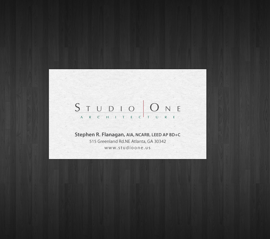 Visitenkarten-Design von chandrayaan.creative für Studio One Architecture | Design #12967917