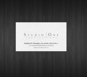 Visitenkarten-Design von chandrayaan.creative für Studio One Architecture | Design: #12967917