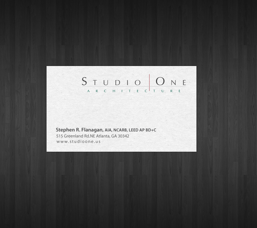 Visitenkarten-Design von chandrayaan.creative für Studio One Architecture | Design #12967920