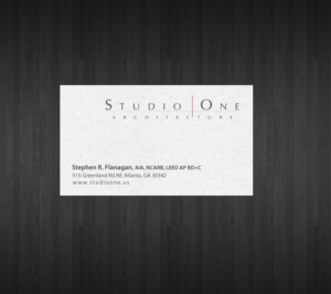 Visitenkarten-Design von chandrayaan.creative für Studio One Architecture | Design: #12967920