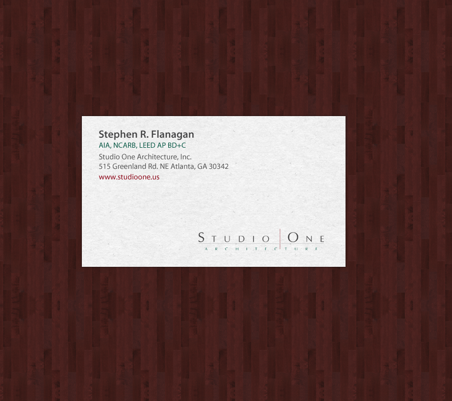 Visitenkarten-Design von chandrayaan.creative für Studio One Architecture | Design #12967922