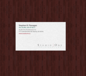 Visitenkarten-Design von chandrayaan.creative für Studio One Architecture | Design: #12967922