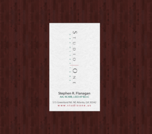 Visitenkarten-Design von chandrayaan.creative für Studio One Architecture | Design: #12967923