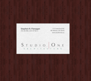Visitenkarten-Design von chandrayaan.creative für Studio One Architecture | Design: #12967924