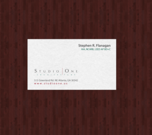 Visitenkarten-Design von chandrayaan.creative für Studio One Architecture | Design: #12967925