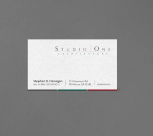 Visitenkarten-Design von chandrayaan.creative für Studio One Architecture | Design: #12968978