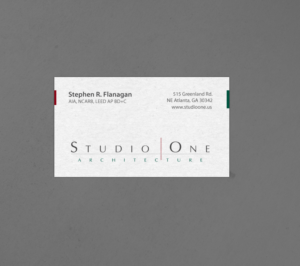 Visitenkarten-Design von chandrayaan.creative für Studio One Architecture | Design: #12970614