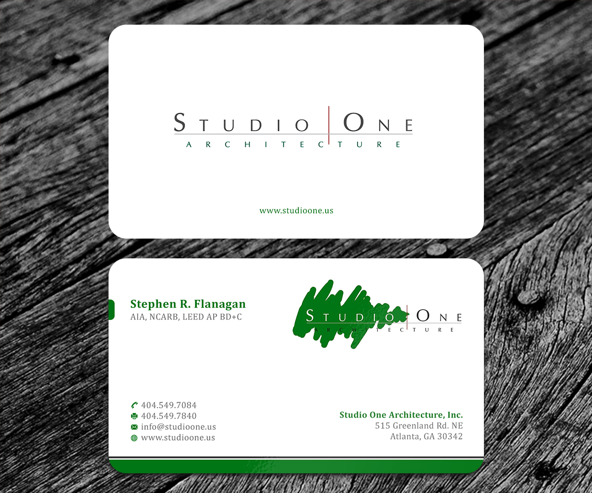 Visitenkarten-Design von SS_Designs für Studio One Architecture | Design #12957836