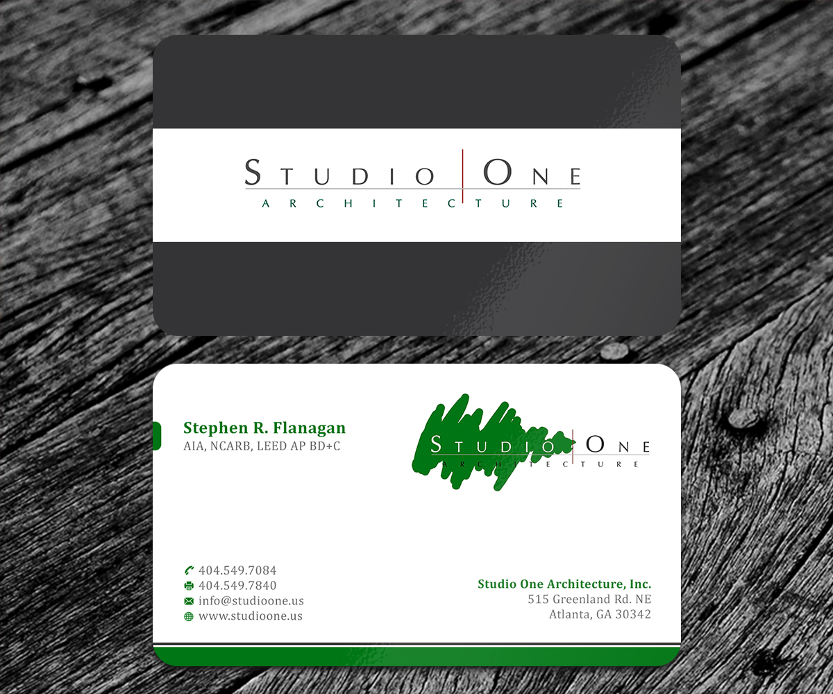Business Card Design by SS_Designs for Studio One Architecture | Design #12957837