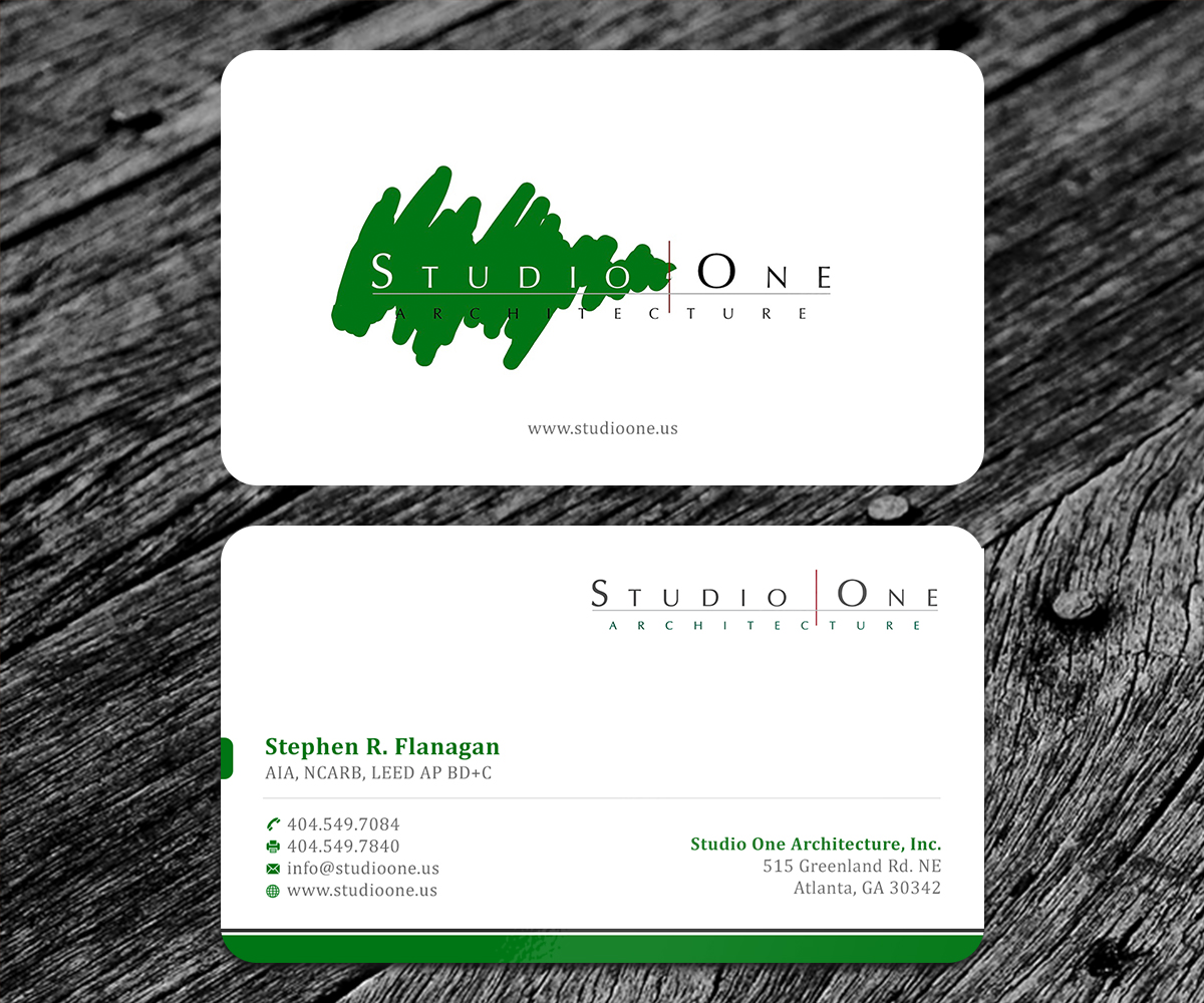 Business Card Design by SS_Designs for Studio One Architecture | Design #12957839