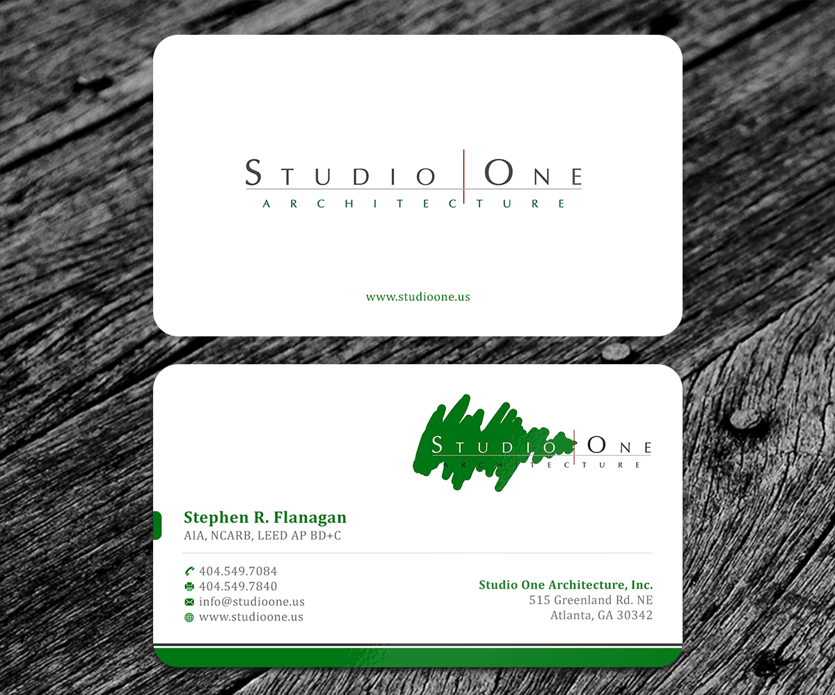 Business Card Design by SS_Designs for Studio One Architecture | Design #12957840