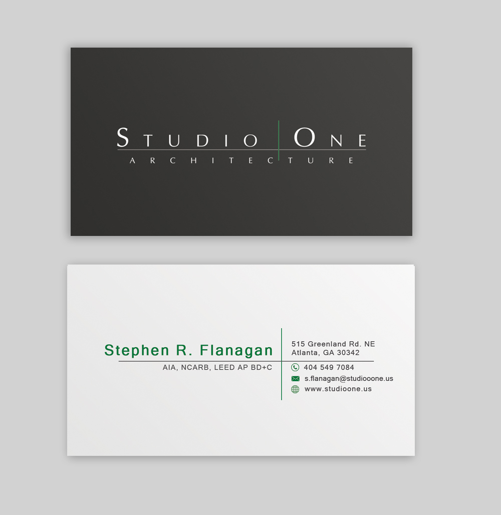 Business Card Design by Imagine Box for Studio One Architecture | Design #13033704