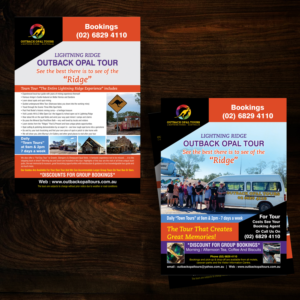 Flyer Design by uk for OUTBACK OPAL TOURS | Design: #12971175