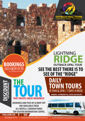 Flyer Design by Impressive Sol for OUTBACK OPAL TOURS | Design #12968845