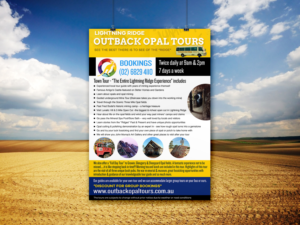 Flyer Design by Sachin Rupasinghe for OUTBACK OPAL TOURS | Design: #13056290