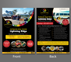 Flyer Design by ecorokerz for OUTBACK OPAL TOURS | Design: #13342216
