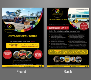 Flyer Design by ecorokerz for OUTBACK OPAL TOURS | Design: #13363723
