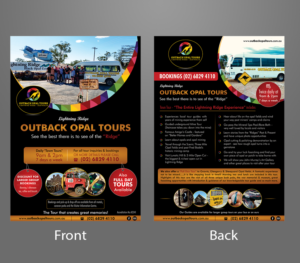Flyer Design by ecorokerz for OUTBACK OPAL TOURS | Design: #13381923