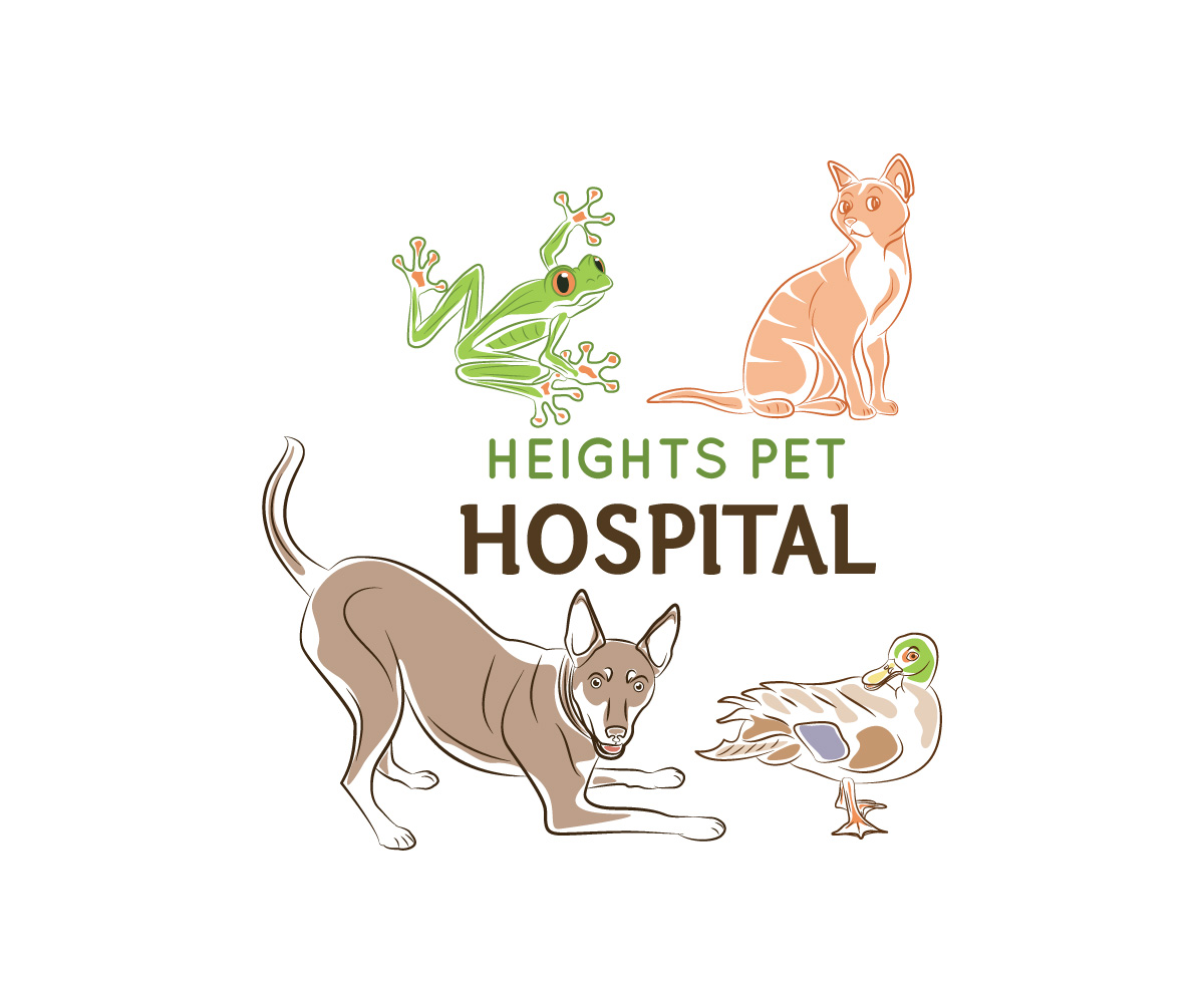 Illustration Design by SpaGGy for Heights Pet Hospital | Design #12987994