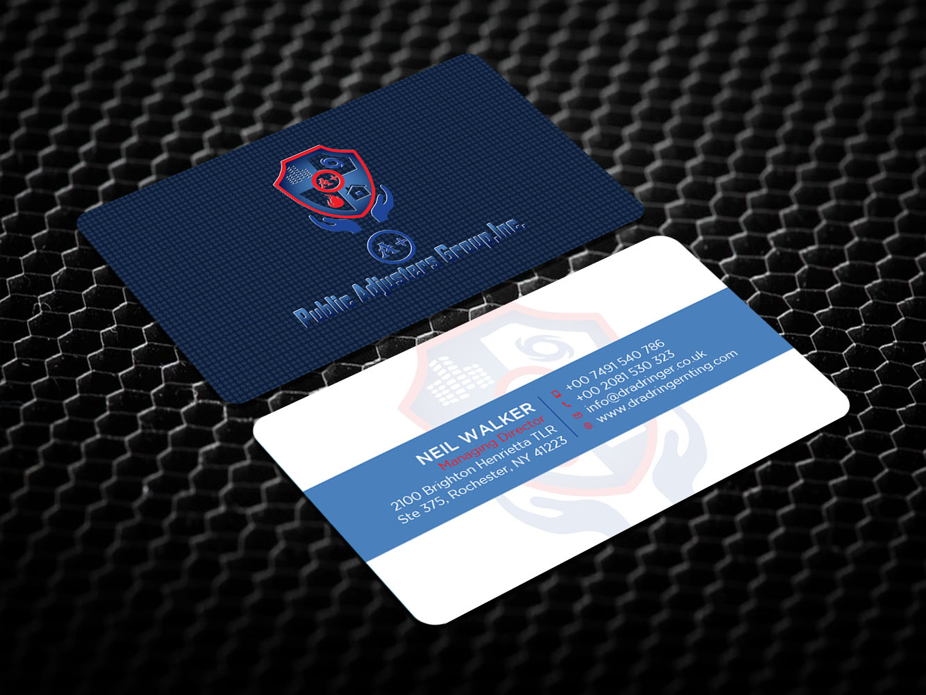 Business Card Design by Verified artistry for A+Publick Adjusters Group Inc  | Design #13014640