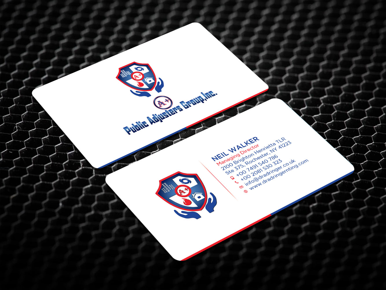 Business Card Design by Verified artistry for A+Publick Adjusters Group Inc  | Design #13014650
