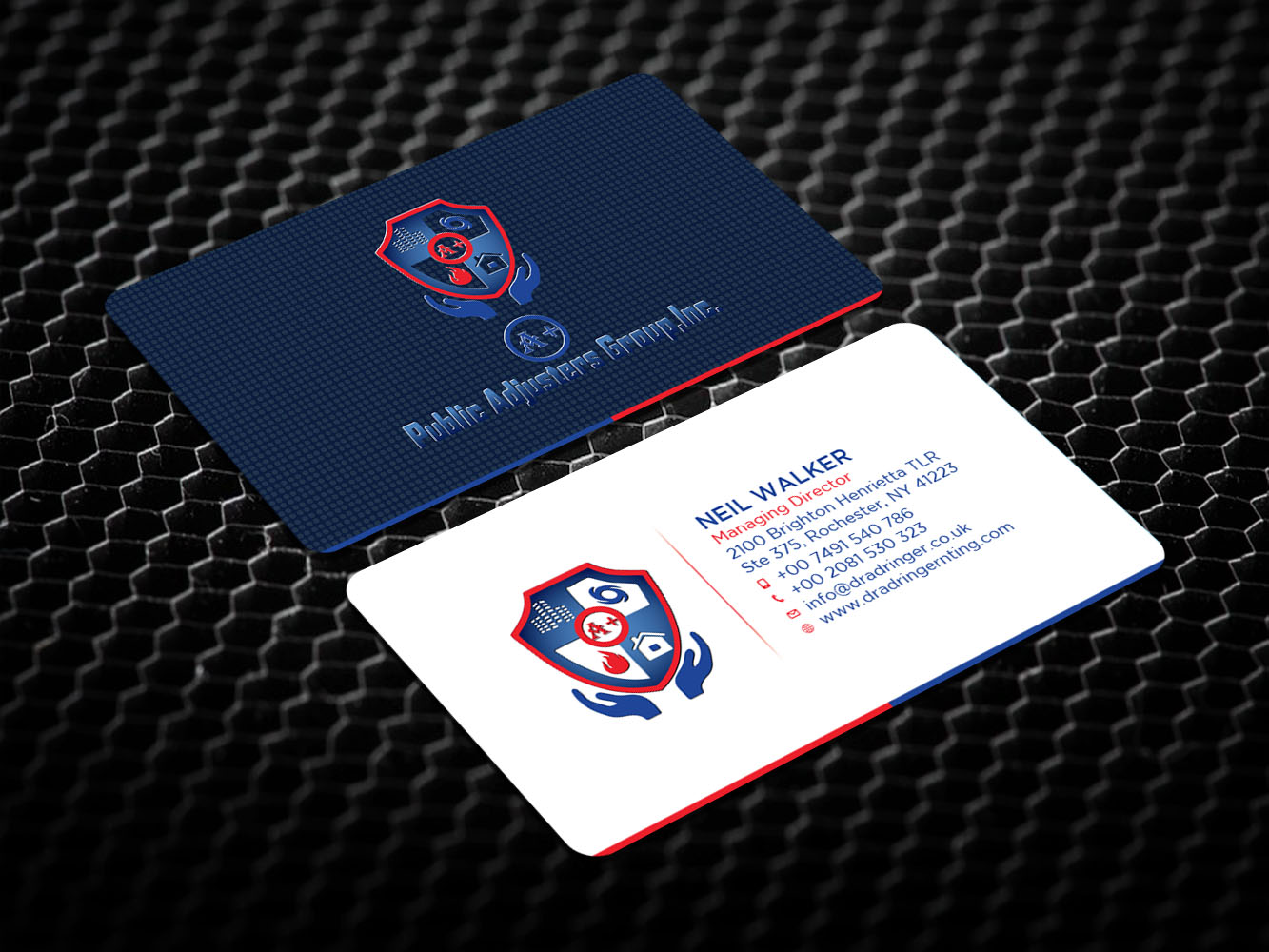 Business Card Design by Verified artistry for A+Publick Adjusters Group Inc  | Design #13014654