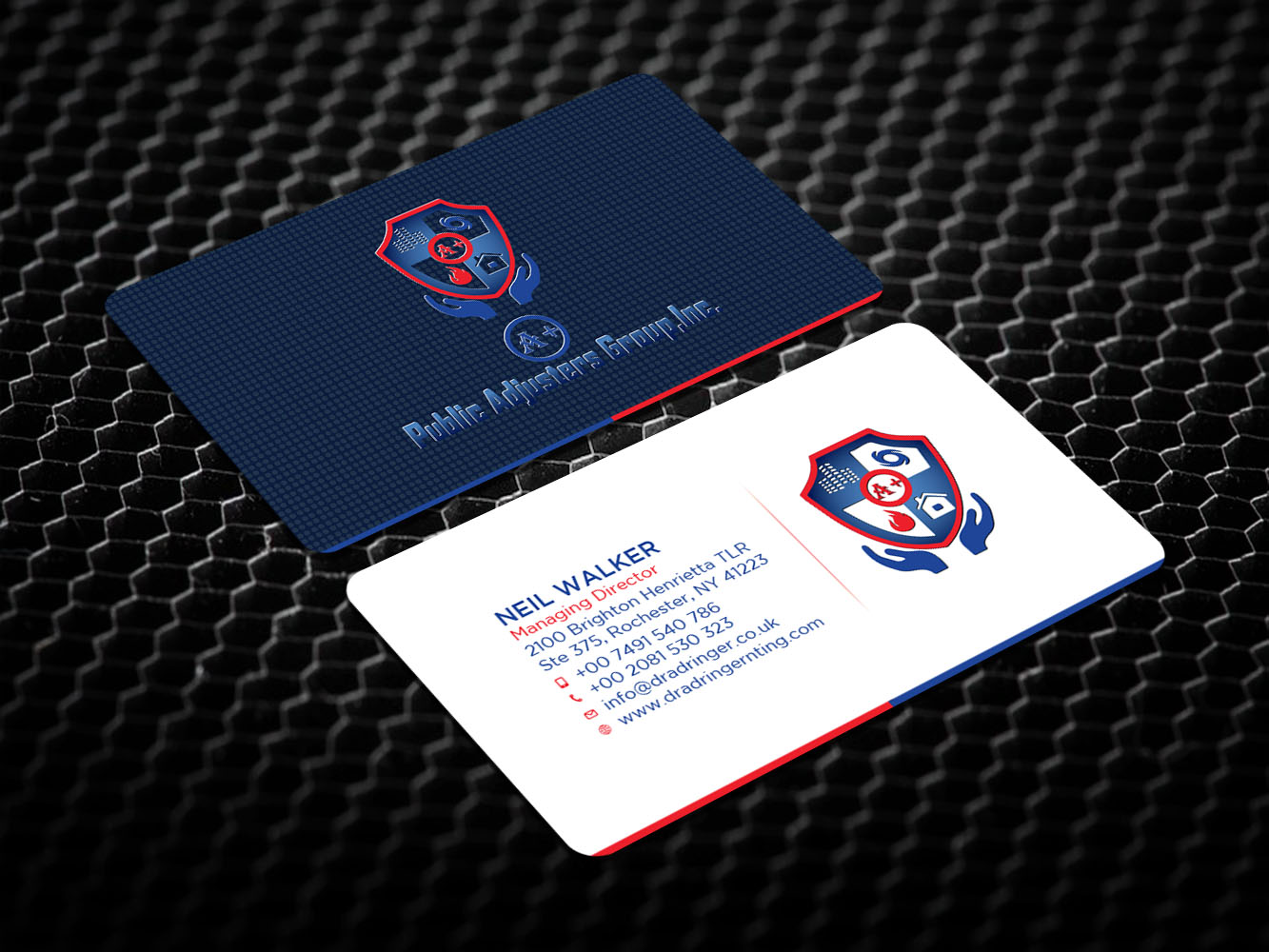 Business Card Design by Verified artistry for A+Publick Adjusters Group Inc  | Design #13045121