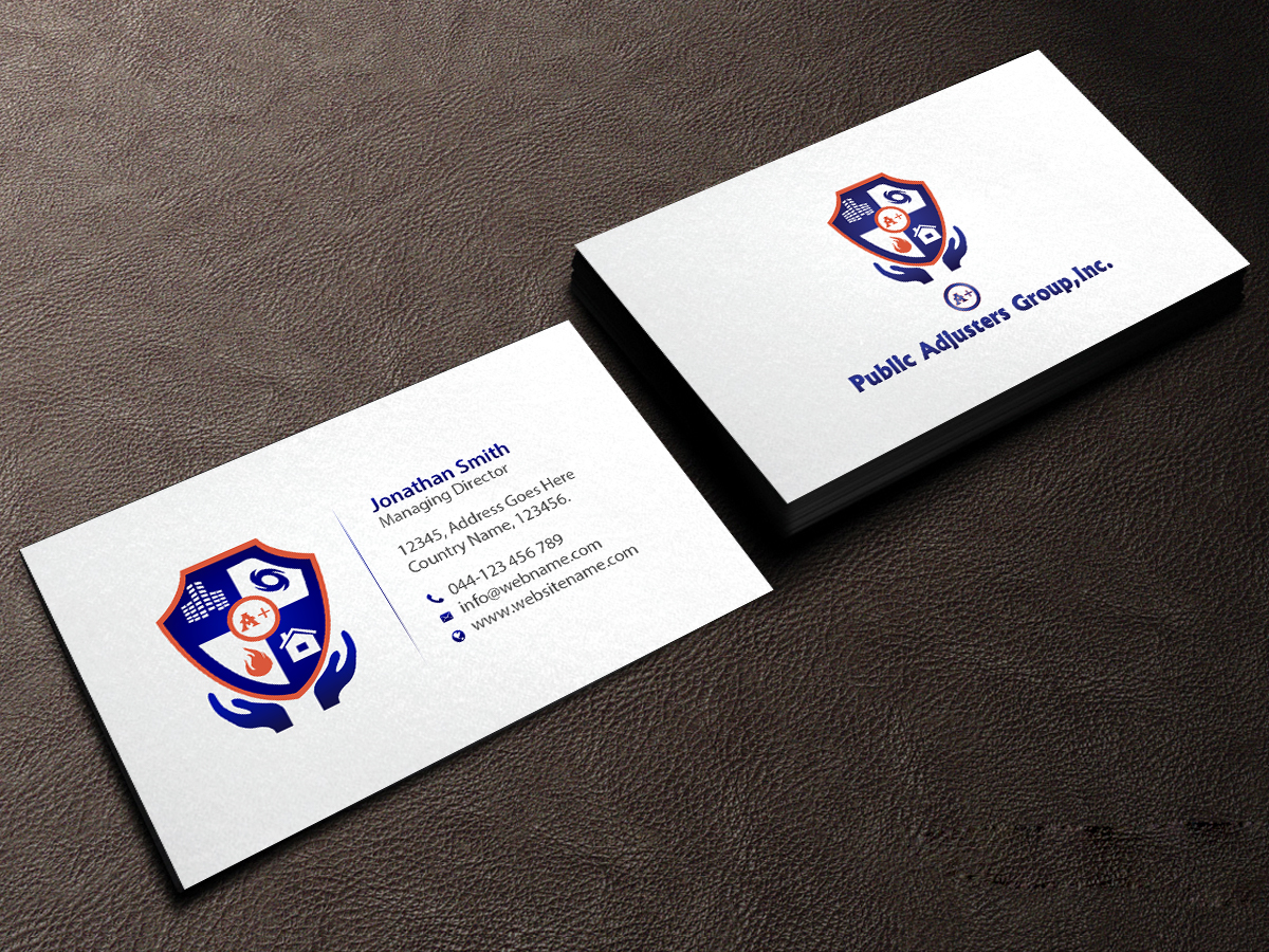 Business Card Design by Creations Box 2015 for A+Publick Adjusters Group Inc  | Design #13020396