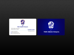 Business Card Design by Creations Box 2015 for A+Publick Adjusters Group Inc  | Design: #13020399
