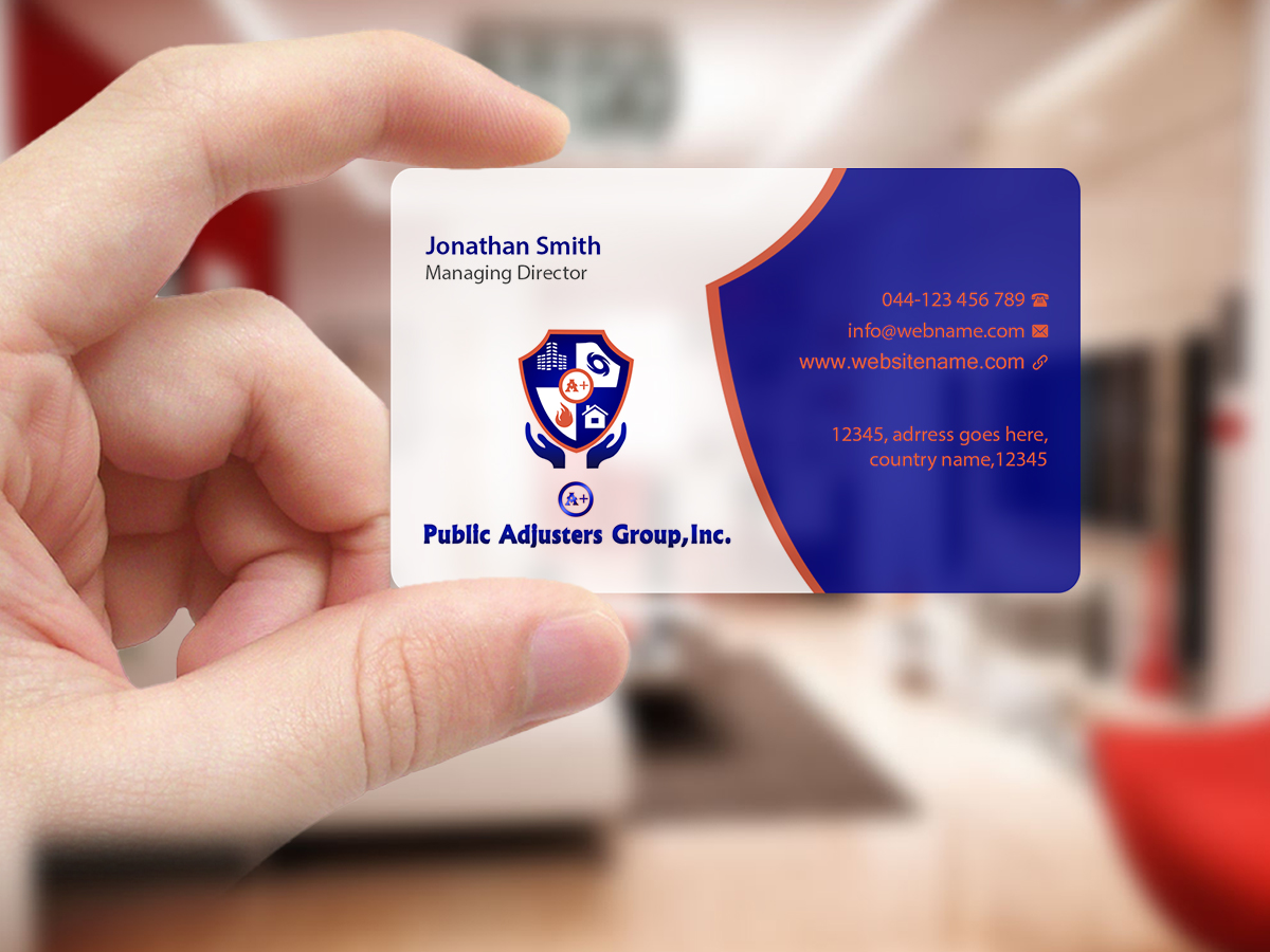 Design de Carte de Visite par Creations Box 2015 pour A+Publick Adjusters Group Inc  | Design #13020417