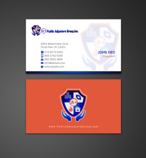 Business Card Design by Brand aid for A+Publick Adjusters Group Inc  | Design: #12968011