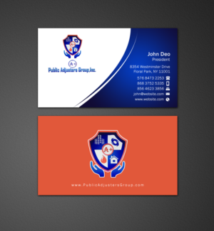 Business Card Design by Brand aid for A+Publick Adjusters Group Inc  | Design: #12969070