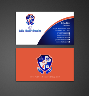Business Card Design by Brand aid for A+Publick Adjusters Group Inc  | Design: #12969075