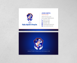 Business Card Design by chandrayaan.creative for A+Publick Adjusters Group Inc  | Design: #12967963