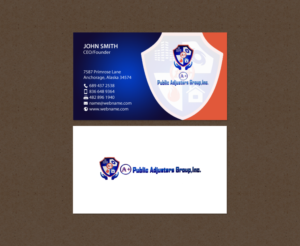 Business Card Design by chandrayaan.creative for A+Publick Adjusters Group Inc  | Design: #12967970