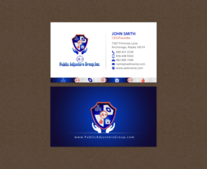 Business Card Design by chandrayaan.creative for A+Publick Adjusters Group Inc  | Design: #12967973