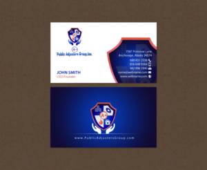 Business Card Design by chandrayaan.creative for A+Publick Adjusters Group Inc  | Design: #12969007