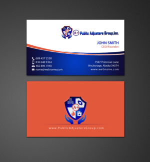 Business Card Design by chandrayaan.creative for A+Publick Adjusters Group Inc  | Design: #12969825