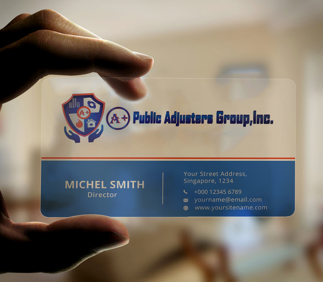 Design de Carte de Visite par Graphic Flame pour A+Publick Adjusters Group Inc  | Design #13049483