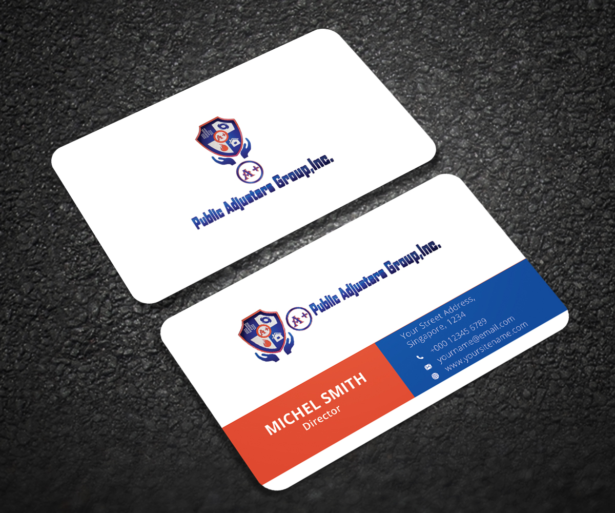 Business Card Design by Graphic Flame for A+Publick Adjusters Group Inc  | Design #13049484
