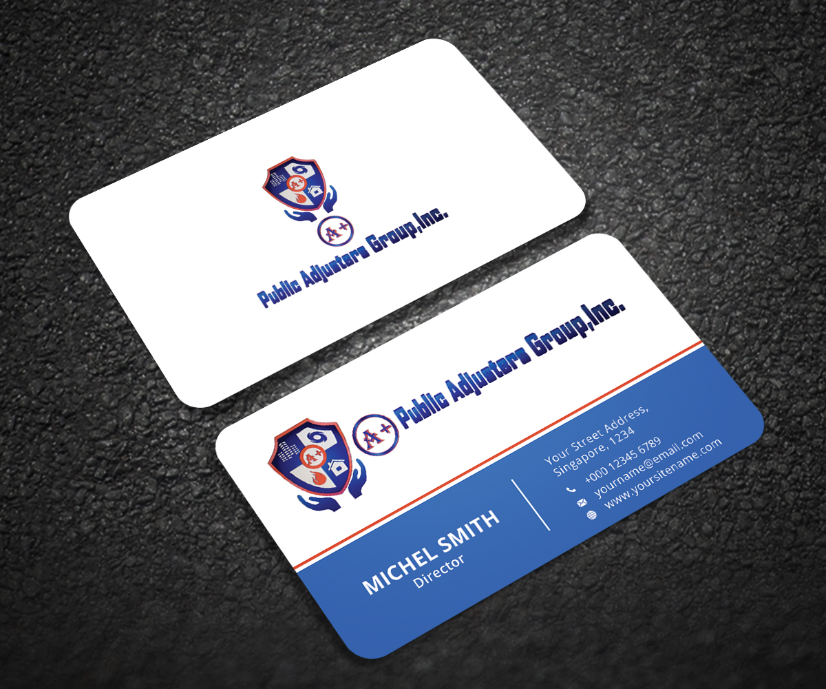 Business Card Design by Graphic Flame for A+Publick Adjusters Group Inc  | Design #13049485