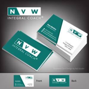 Simple Business Cards for Self-employed Coach | Business Card Design by adiazudin