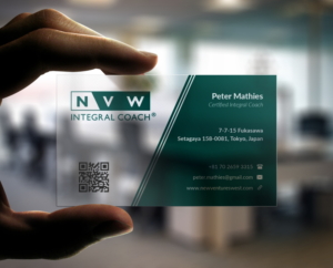 Simple Business Cards for Self-employed Coach | Business Card Design by Pointless Pixels India