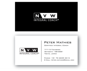 Simple Business Cards for Self-employed Coach | Business Card Design by Pv_999