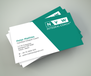 Simple Business Cards for Self-employed Coach | Business Card Design by Nehrufevers