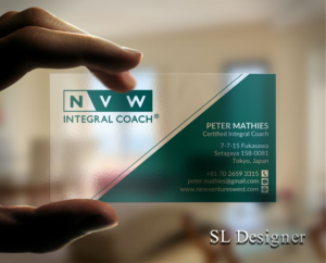 Simple Business Cards for Self-employed Coach | Business Card Design by SL Designer