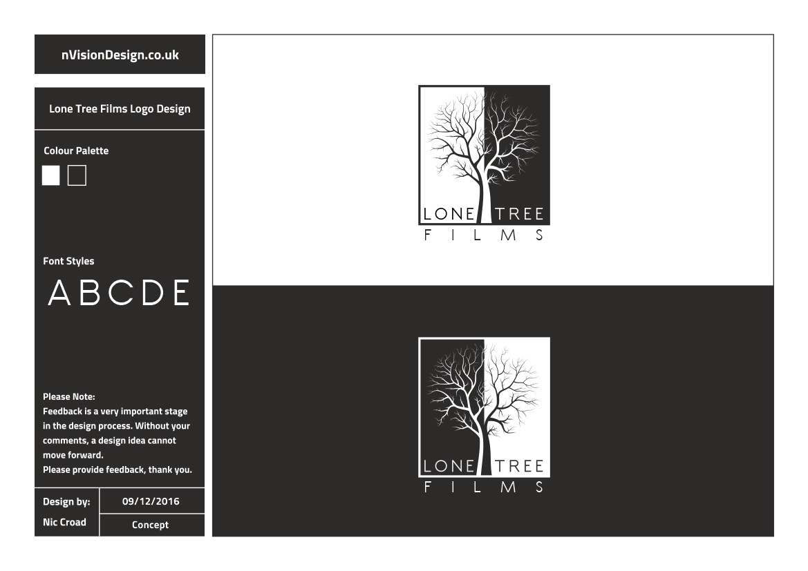 Logo-Design von nvisiondesign.co.uk für Lone Tree Films, LLC | Design #12958520
