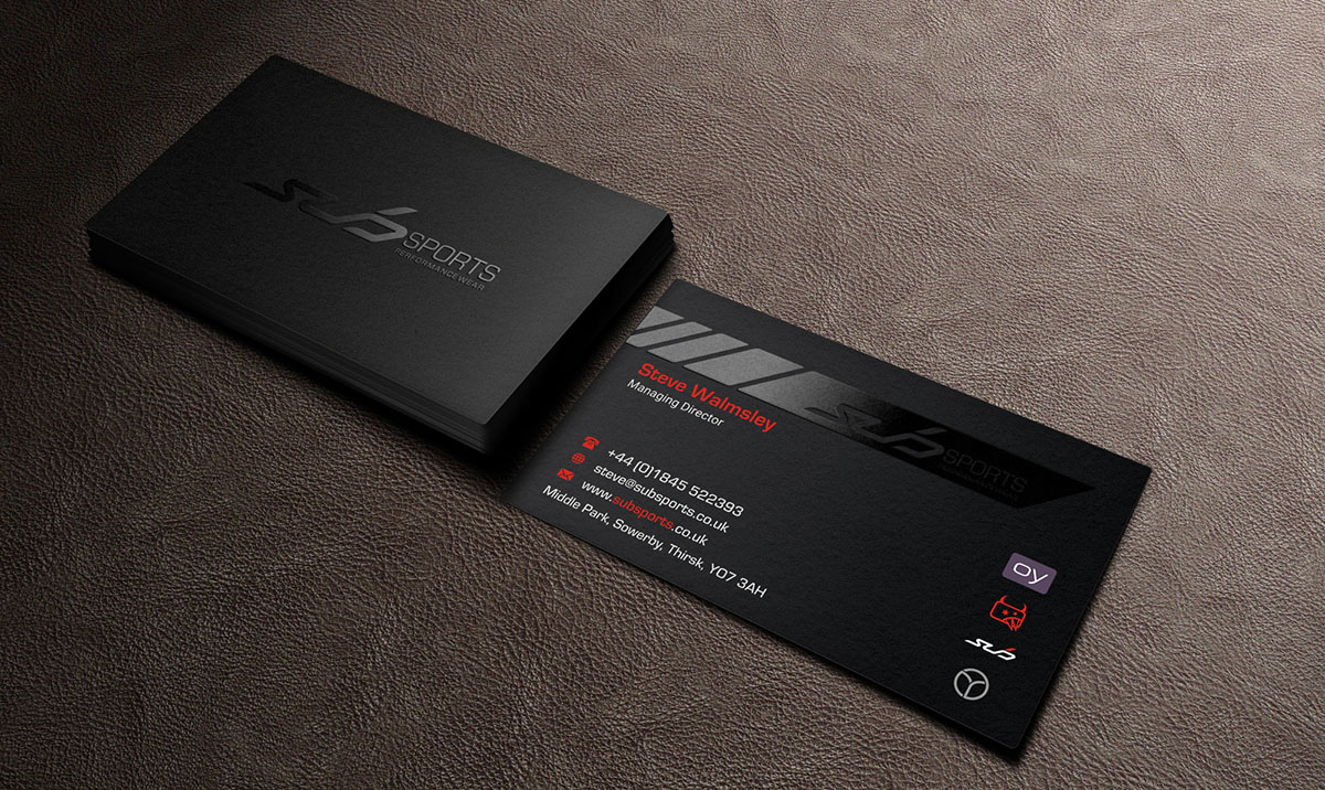 Diseño de Tarjeta de Presentación por INDIAN_Ashok para Sub Sports | Diseño #13017815