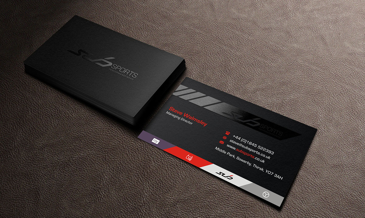 Diseño de Tarjeta de Presentación por INDIAN_Ashok para Sub Sports | Diseño #13017823